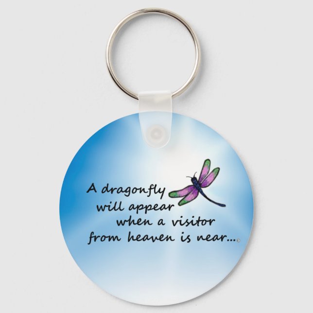 Dragonfly, Visitor from Heaven Keychain (Front)