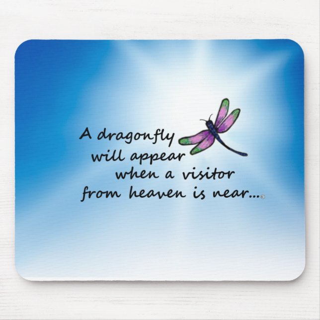 Dragonfly, Visitor from Heaven Mouse Pad (Front)
