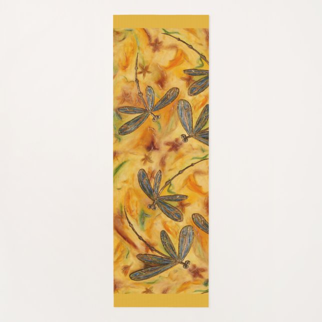 Dragonfly Warm Breeze Yoga Mat (Front)