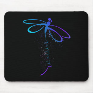 Dragonfly Warrior Semicolon Suicide Prevention Awa Mouse Pad