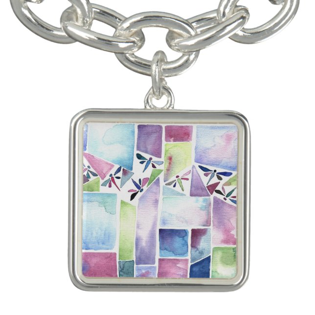 Dragonfly Watercolor Cahrm bracelet (Design)