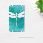 Dragonfly Watercolor White Aqua Blue Dragonflies (Desk)