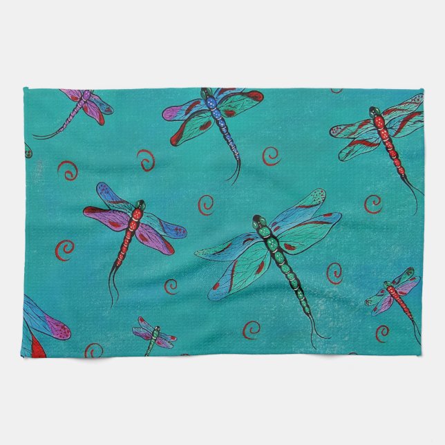 Dragonfly Whimsey Towels (Horizontal)