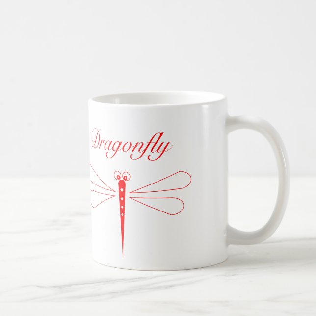 Dragonfly - White 11 oz Classic White Mug (Right)