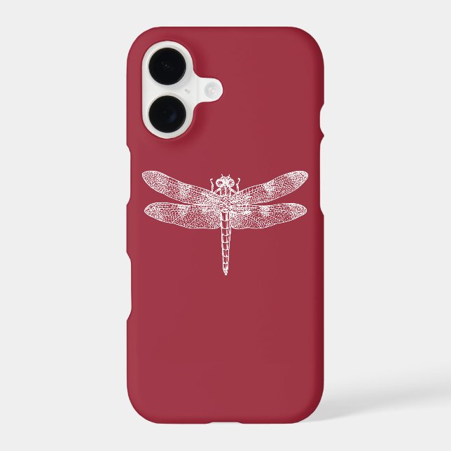 Dragonfly (white) Case-Mate iPhone case (Back)