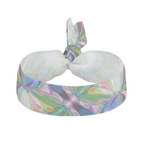 Dragonfly Wildflower Garden Abstract Floral Elastic Hair Tie