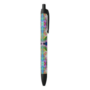 Dragonfly Wildflower Garden Abstract Floral Pen