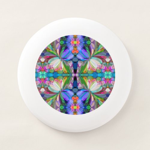 Dragonfly Wildflower Garden Abstract Floral Wham_O Frisbee