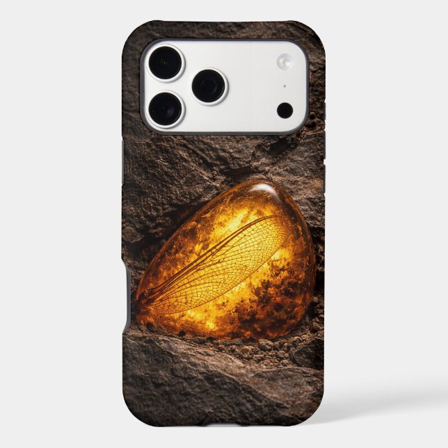 Dragonfly Wing in Amber Case-Mate iPhone Case (Back)