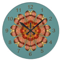 Dragonfly Wing Mandala Wall Clock