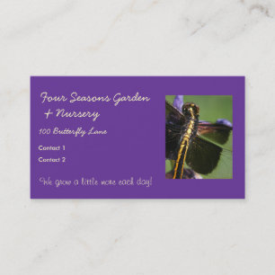 Dragonfly Wings-Choose Background color! Business Card