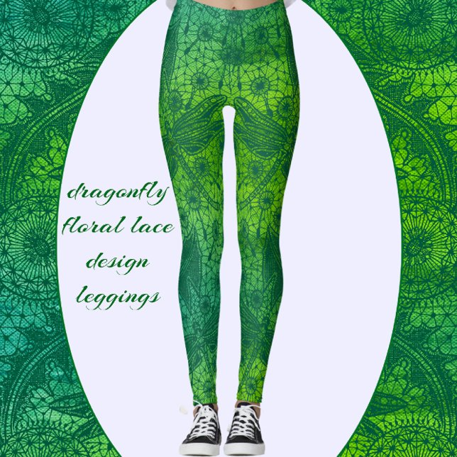Dragonfly Wings Fancy Floral Dream Leggings (Creator Uploaded)