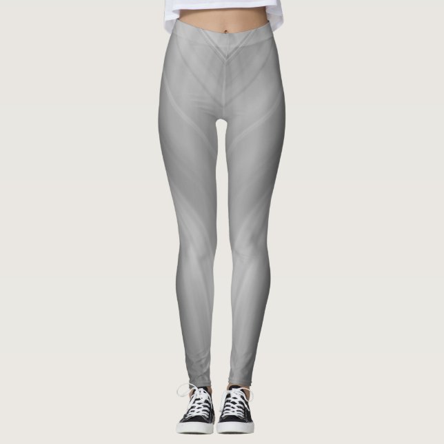 Dragonfly Wings - gray Leggings (Front)