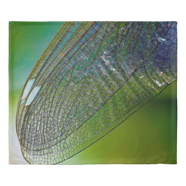 Dragonfly wings nature close insect duvet cover (Front)