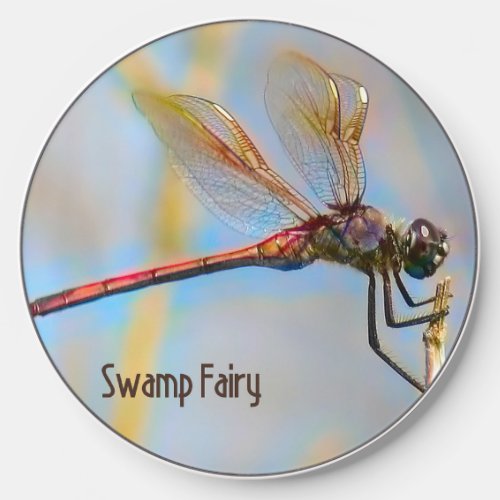 Dragonfly Wireless Charger with Gold Wings