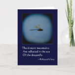 Dragonfly With Haiku Blank Or Greeting Card at Zazzle