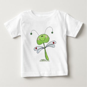 Dragonfly With Hearts Baby T-shirt by creationhrt at Zazzle