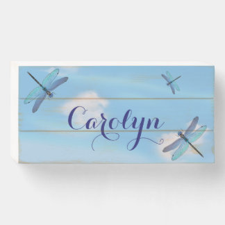 Dragonfly Wooden Box Sign for Bedroom