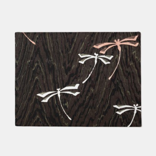 Dragonfly Woodgrain Doormat