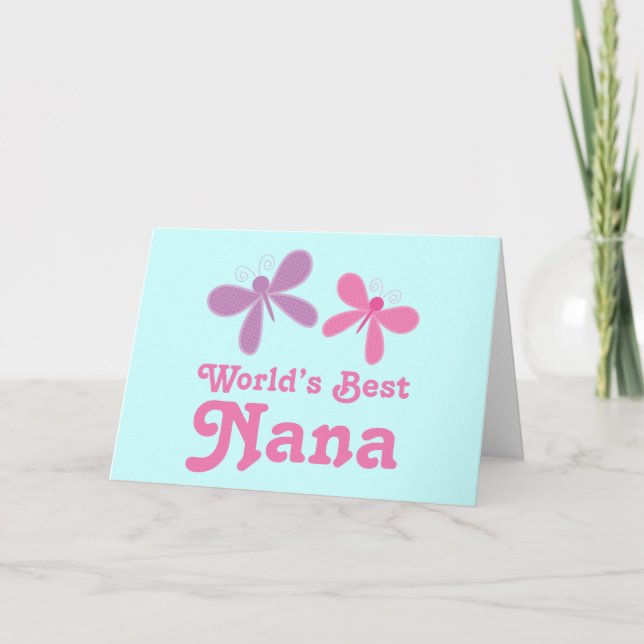 Dragonfly World's Best Nana Gift Card (Front)