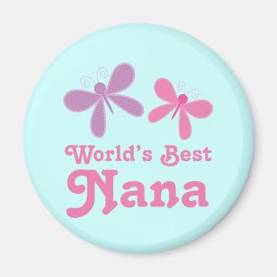 Dragonfly World's Best Nana Gift Magnet