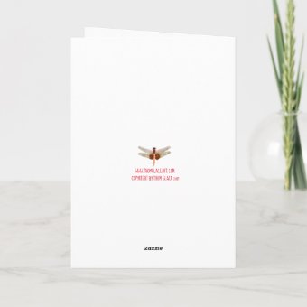 Dragonfly Wreath Christmas Card | Zazzle