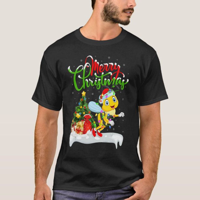 Dragonfly   Xmas Decorations Santa Dragonfly Chris T-Shirt (Front)