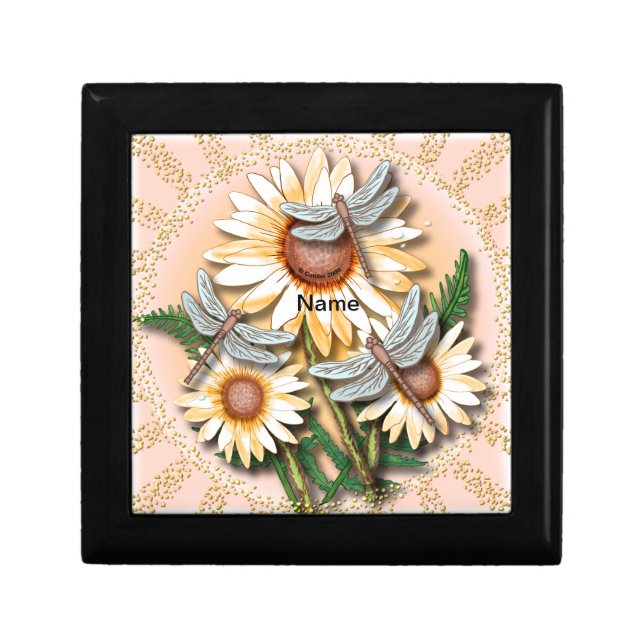 Dragonfly Yellow Daisy  Gift Box (Front)