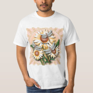 Dragonfly Yellow Daisy  T-Shirt