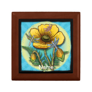 Dragonfly yellow Poppy Gift Box