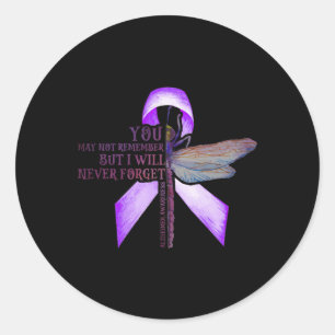 Dragonfly You May Not Remember Heimerheimer  Classic Round Sticker