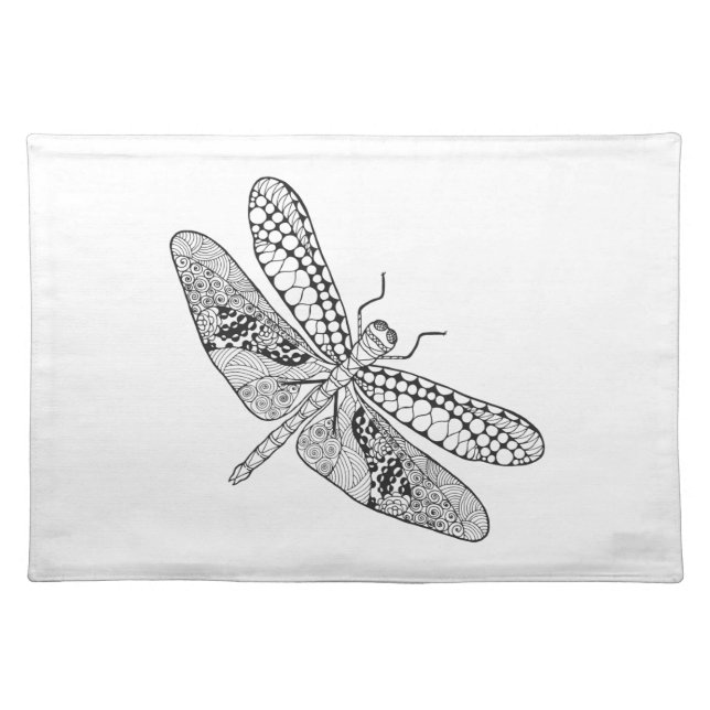 Dragonfly Zendoodle Placemat (Front)