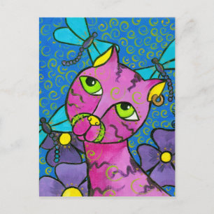 DragonflyCat Postcard