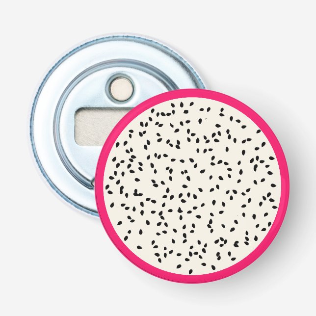 Dragonfruit / Dragon Fruit Stylized Fruit Slice Bottle Opener (Front)