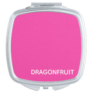 Dragonfruit pink color name compact mirror