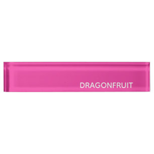 Dragonfruit pink color name desk name plate