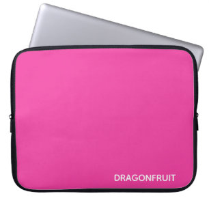 Dragonfruit pink color name laptop sleeve