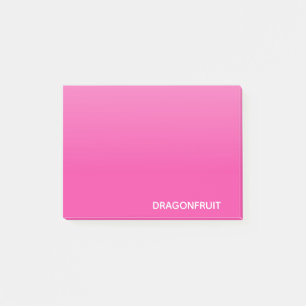 Dragonfruit pink color name post-it notes