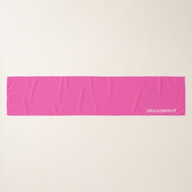 Dragonfruit pink color name scarf (Front (Horizontal))