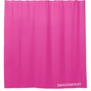 Dragonfruit pink color name shower curtain