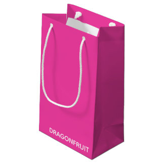 Dragonfruit pink color name small gift bag