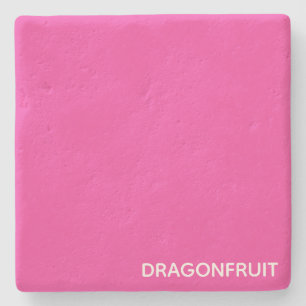 Dragonfruit pink color name stone coaster