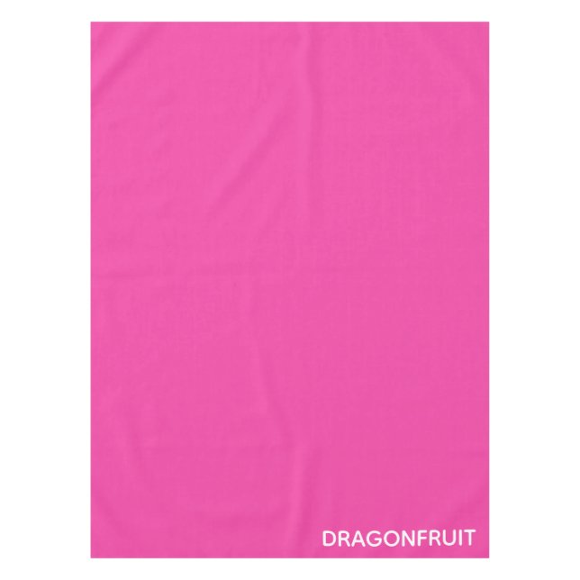 Dragonfruit pink color name tablecloth (Front)