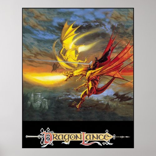 DragonLance Legend of Huma artwork Poster