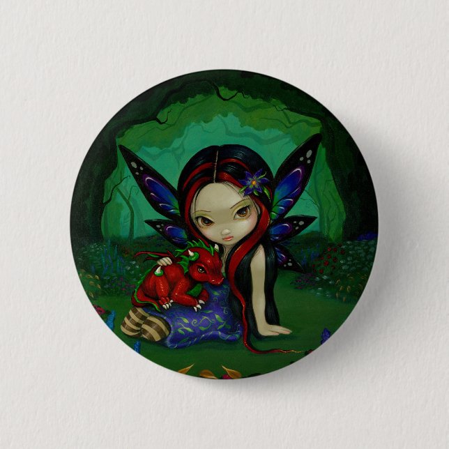"Dragonling Garden I" Button (Front)
