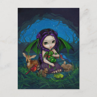 "Dragonling Garden III" Postcard