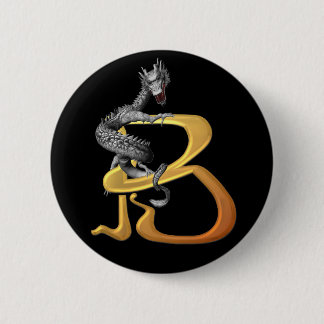 Dragonlore Initial B Pinback Button