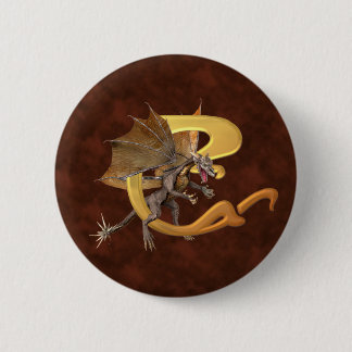 Dragonlore Initial C Pinback Button