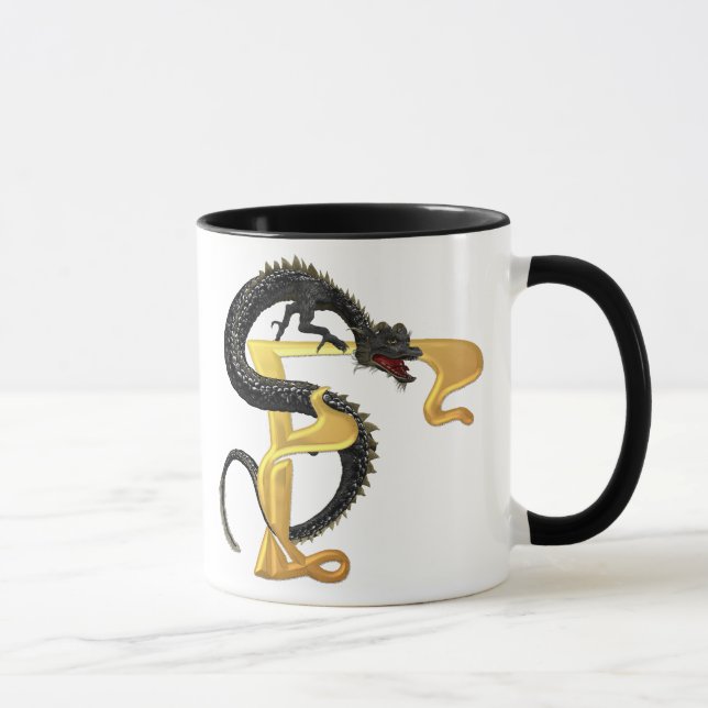 Dragonlore Initial F Mug (Right)