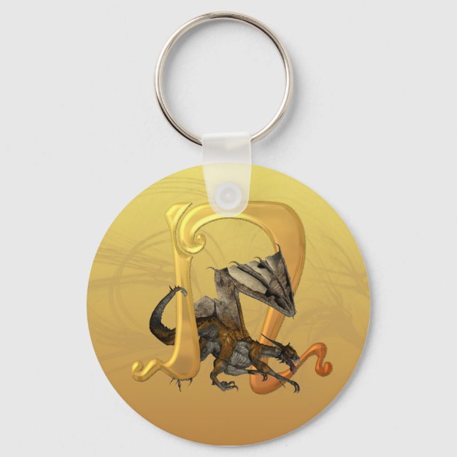 Dragonlore Initial N Keychain (Front)